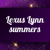 Lexus Lynn summers