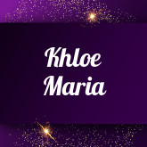 Khloe Maria
