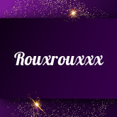 Rouxrouxxx: Free sex videos
