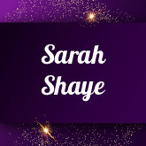 Sarah Shaye