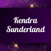 Kendra Sunderland