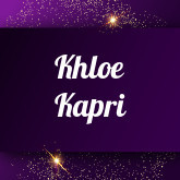 Khloe Kapri