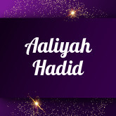 Aaliyah Hadid