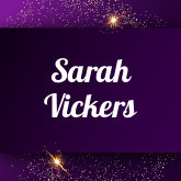 Sarah Vickers
